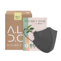 알도 에코슈브 한지마스크 성인용 대형 25매, 다크그레이 25매 대형(L)
