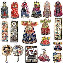 (주)파앤카코리아 한국 전통금장 칠색 책갈피, 가5.중전얼굴