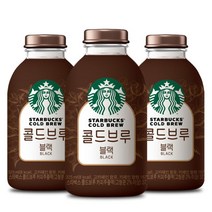 스타벅스 콜드브루 블랙 325ml PET x12개+아이스박스 포장, 없음