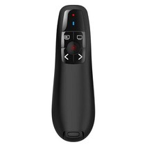 충전식 2.4GHz 무선 발표자 포인터 원격 제어 프리젠 테이션 리모콘 파워포인트 사무실 학교 용품, [01] Black