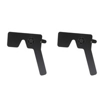 눈가리개 조정 눈금자 테스트 검안용 액세서리 2 피스, Black, 01 Black