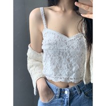 이너 뷔스티에 플라워 레이스나시