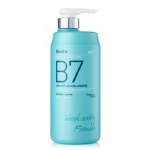 B7 약산성 쿨 탈모샴푸 1000ml / 상완화 기능성+열두피 쿨링+지루성 두피케어