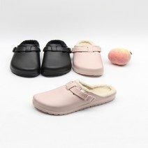 코지 겨울철 양털안감 뽀글이 고무버클 뮬 슬리퍼