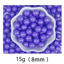 15gEdible 보라색 구슬 진주 설탕 공 퐁당 DIY 케이크 베이킹 스프링클 사탕 웨딩 장식, [04] 8mm