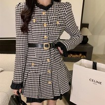 44-88연말룩 빅사이즈 벨트set 원피스 가을 겨울 코디하객룩