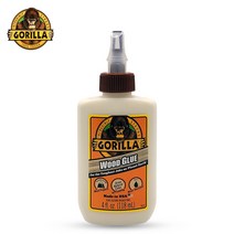 GORILLA GLUE 고릴라 우드 글루목공용 4oz (118ml) 나무 접착제 목공용접착제
