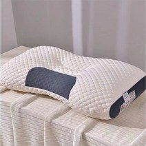 니트면 마사지경추베개 + 세탁망세트, 베개 하나