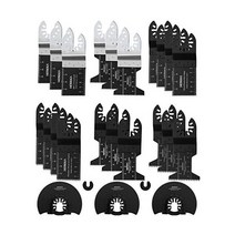 허KKA 23개의 금속 목재 진동 멀티툴 퀵 릴리즈 톱날 Fein 멀티마스터 포터 케이블 블랙 데커 보쉬 드레멜 크래프트맨 리지드 료비 마키타 밀워키 디월트 록웰과 호환