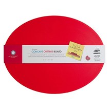 Architec 그리퍼 폴리 오목 도마 33 x 43.2cm(13 x 17인치) 레드, Red
