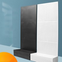 스페이스월 타공판 업소용 진열대 네트 판매대 대형 후크, 구분, 50x30x200cm흰색(검정색메모)20개하트
