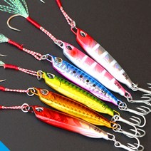 메탈지그 CTM011L 롱 캐스팅 케이 메탈지그 농어 삼치 광어 우럭 볼락 쇼어지깅, 40g, 06 레드헤드지브라