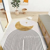 반원 북유럽 이케아 러그 현관 사계절 카페트 도어 거실 침실 먼지없는 라탄 틈새 방바닥 명품 원형 사이잘룩 페르시안 단모 타일 헤링본 미드센츄리