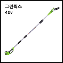 그린웍스 40v 고지톱 장대톱 전기톱 충전식톱 충전톱 체인톱 전동톱 가지치기톱 톱 본체만