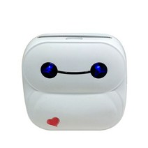 핸드폰사진인화기 휴대용 포켓 열전 사 프린터 미니 Bluetooth 연결 203 인치 당 점 사진 라벨 메모, 01 classic white
