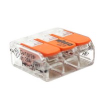 WAGO 221 와이어콘넥타 컨넥터 전선 연결 와고 전선용 2P 3P 5P 221-412 221-413 221-415 221-2411 직결형 스프링 푸시, 2.WAGO 221-413 3폴(50EA), 50개