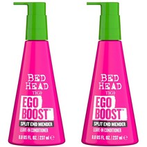Tigi Bed Head 케라틴 함유 에고 부스트 스플릿 엔드 멘더 리브 인 컨디셔너 237ml 2팩, 2개