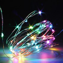LED 큐빅 은하수 100구 트리전구 휴대용 캠핑조명, RGB(자동변환)