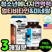 청소년 수험생 면역력 활력 에너지 멀티 비타민 복합 미네랄 종합 무기질 영양제 추천 미국 식약처 인증 초등학생 10대 건강 기능 식품 중학생 고등학생 지용성 수용성 아연 셀레늄