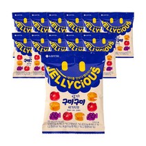 젤리셔스 구미 당기는 구미 젤리, 70g, 12개