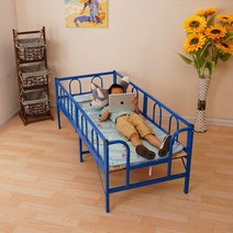 토들러침대 미니 침대 안전한 원목 안심 왕자, 흰색 + 매트리스 길이 155 폭 70