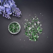 공예 용품 모조 골드 실버 구리 호일 장식 조각 반짝이 종이 네일 아트 양초 만들기 에폭시 수지 충전 키, 한개옵션1, 21 21