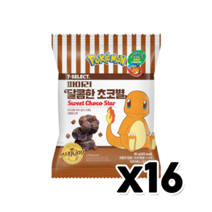 파이리 달콤한초코별 간식스낵 80g x 16개 1박스, 단품