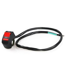 유니버설 22MM 오토바이 핸들 바 경고등 ONOFF 헤드 라이트 수정 스위치 LED 천사 눈 빛 자동차, CHINA_1Pcs
