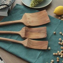 더 편리하고 더 두꺼워진 티크우드 뒤집개 3종, 중