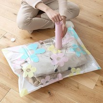 달자샵 휴대용 진공압축기 이불 의류용 여행용 압축펌프, 핑크, 1개