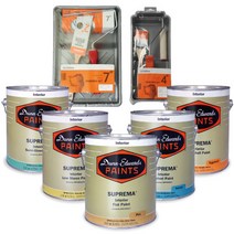 [던에드워드] 슈프리마 (무광 벨벳광 계란광 저광 반광) 1QT (약1L) + 도구세트, 슈프리마 무광 1L + 4인치 도구세트