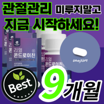관절엔 프리미엄 대용량 리얼 콘드로이친 코드로이친 콘드래친 콘드로이틴 콘도로이친 관절 연골 무릎 무릅 어깨 손목 발목 손가락 허리 노인 부모님 40대 50대 60대 보조제 선물, 9통 / 9개월