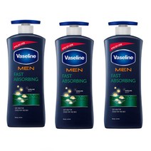 바세린 맨 리페어링 모이스처 로션, 600ml, 3개