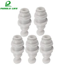 벌크 헤드 유니온 물막이 판자 1/4 quot 조인트 정수기 파이프 피팅 버클 없음 1/4벌크 어댑터 커넥터 5 개