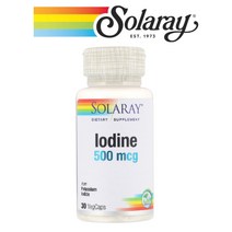 솔라레이 요오드 아이오딘 포타슘 메타볼리즘 필수미네랄 500mcg 30 베지캡슐