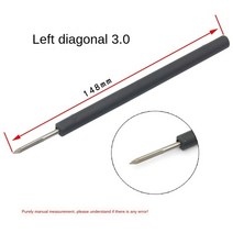 우드카빙나이프 12 종류의 hss 블레이드 알루미늄 막대 조각 칼 diy 도구 올리브 코어 호두 코어 조각 마이크로 조각 조각 칼 손 도구 108, 왼쪽 경사 3.0mm