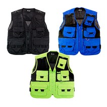 그린파크 특수조끼 PO-300 작업복 낚시조끼 등산조끼, 그린파크 특수조끼 PO-300-코발트[L]