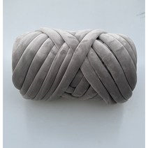 걸스코코 자이언트얀 일반얀 벨벳얀 미니백 가방만들기 DIY 망고실 가방 실 뜨개실, 연그레이, 500g-벨벳