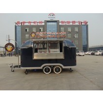 카고 푸드 트럭 소형 카라반 트레일러 다목적 분식 스낵카 차량 street food truck food trolley 카트 주방 밴 패스트 판매 usa 스낵 만들기 카트 미러