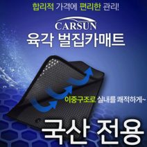 신형K8 (21년식부터) 카썬 육각벌집매트 1+2열 카매트, 신형K8 (21년식) 4륜, R타입