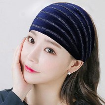 썸머 레이즈 챙넓은 헤어밴드 외출 하얗게 머리카락 두건 헤드커버 세수 반다나