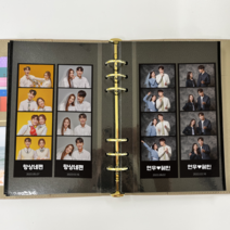 인생4컷 접착식 6공 셀프 포토북 다이어리, 카키