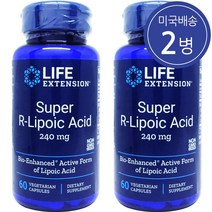 라이프 익스텐션 슈퍼 R-리포산 240 mg 60 야채캡슐 2병, 60정
