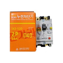 서울산전 주택용 누전차단기 SKE-52D 2P 40A (47330), 47330_SKE-52D_2P40A