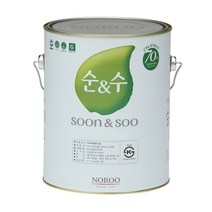 노루페인트 순수100 4L 수성 내부 친환경 DIY 페인트, 기본백색