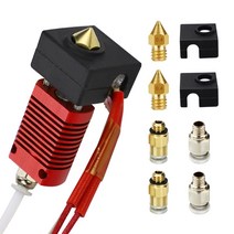 3D프린터 pei 엡손라벨지 rp-108 코닥카트리지Ender-5 1.75mm 압출기 핫 엔드 키트 0.4mm 노즐 알루미늄 열, 한개옵션0