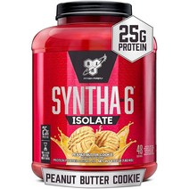 BSN 신타6 아이솔레이트 웨이 프로틴 분리유청단백질 피넛버터쿠키맛 48 서빙 카제인 BCAA, 1개, 기본