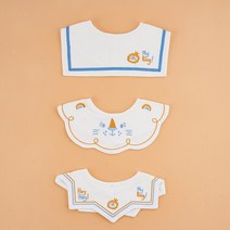 자수 턱받이 신생아 아기 스카프빕 Kangobaby-3 피스 침 수건 100% 면 0-3Y 꽃 반다나 잠꼬대 앞치마