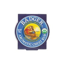 Badger 뱃져 오가닉 아로마틱 체스트 럽 유립투스 민트 21 g