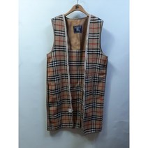 일본수입버버리 롱트렌치코트 노바체크 순모울내피BAB56 900 ORY 204.5CM